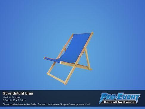 Strandstuhl blau – 2