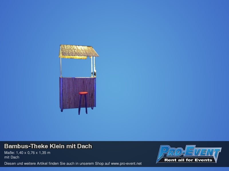 Bambus-Theke Klein mit Dach – 2