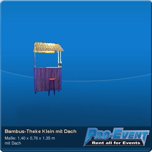 Bambus-Theke Klein mit Dach