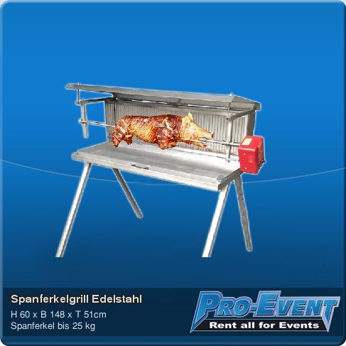 Spanferkelgrill Edelstahl