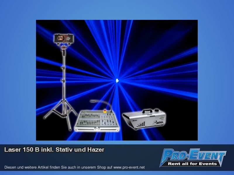 Laser 150 B inkl, Stativ und Hazer – 2