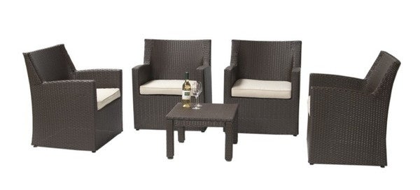 Rattan Creme Clubsessel