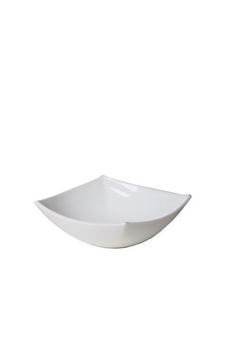 Glasteller ECI tief quadrat weiß 14cm