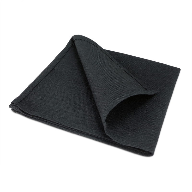 Stoffserviette Schwarz - 0,5x0,5 m