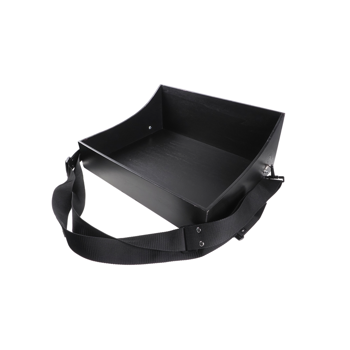 Bauchladen schwarz mit ergonomischen Tragegurt – 2