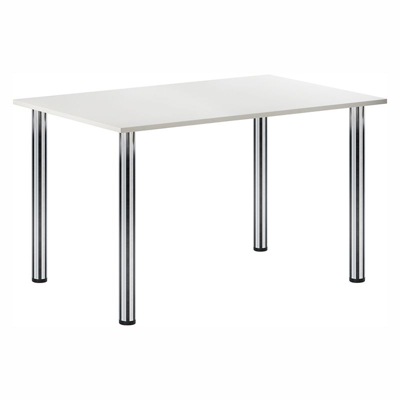 Sitztisch Genf, chrom-weiß 150 x 80 cm H 73cm / B 150cm / T 80cm