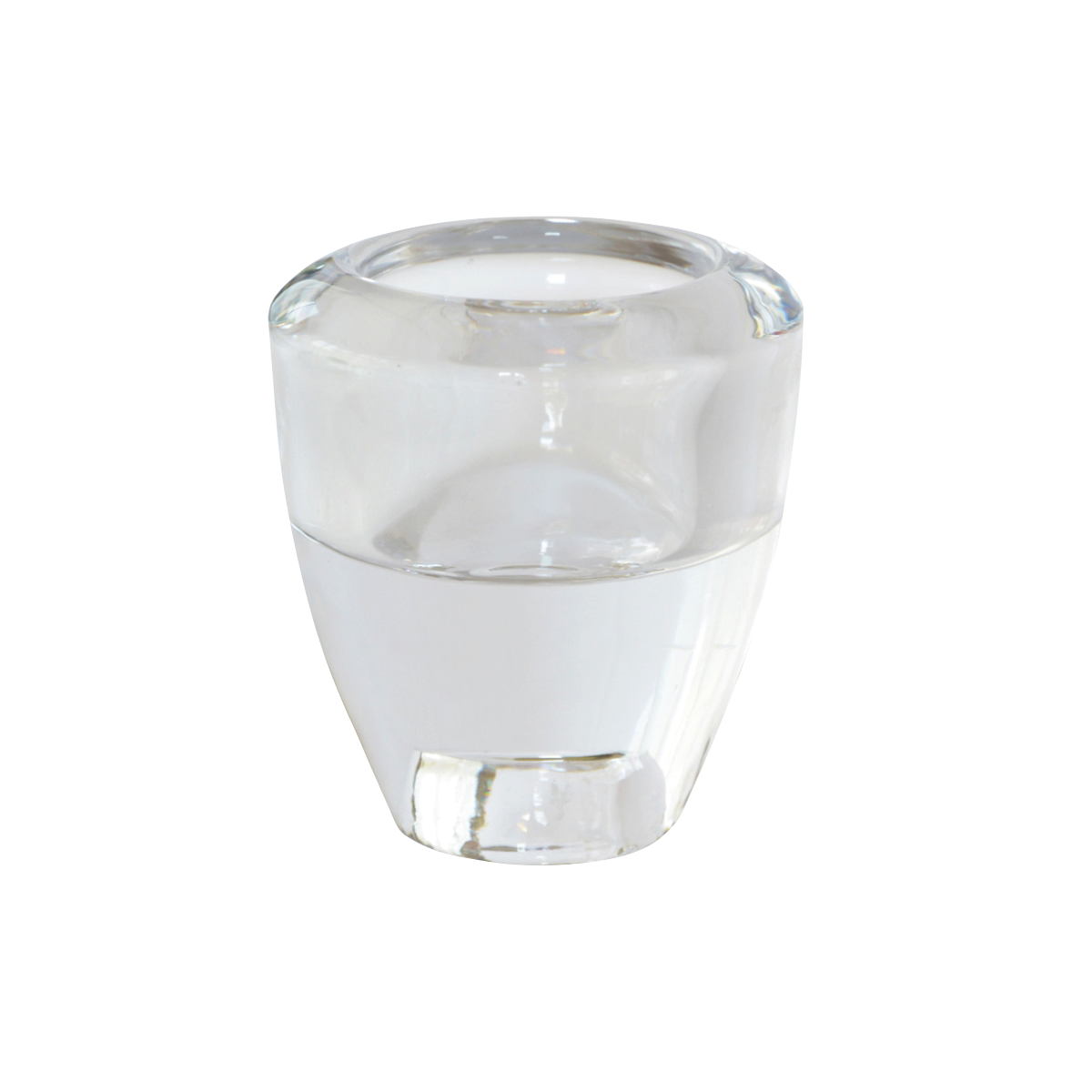 Glas - Kerzenhalter 2in1 für Spitz- und Stumpfkerzen