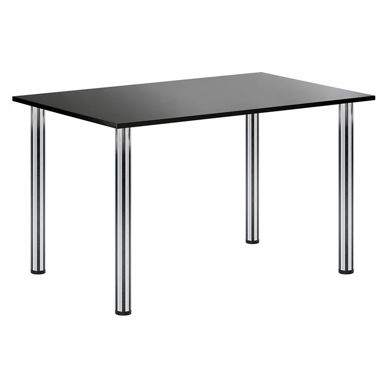 Sitztisch Genf, chrom-schwarz 150 x 80 cm H 73cm / B 150cm / T 80cm