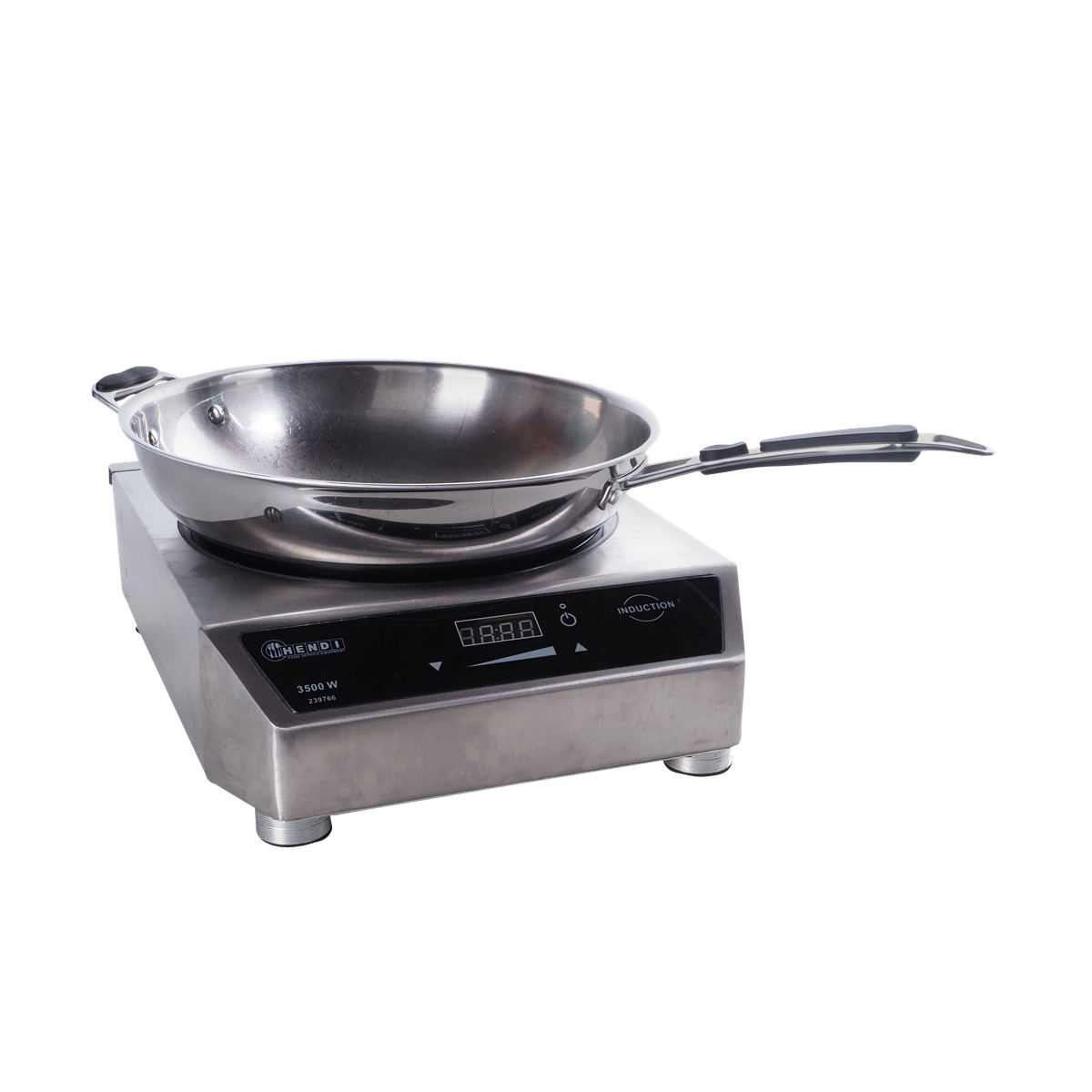 Induktionswok inkl. 1 Wokpfanne Ø 40 cm, 230V, 3,5KW