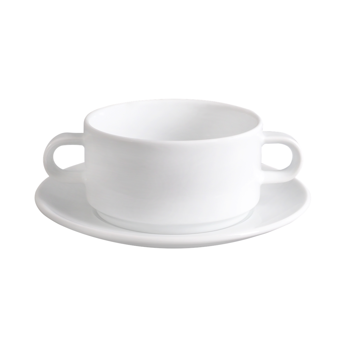 Suppentasse mit Untertasse 0,25 l System Plus