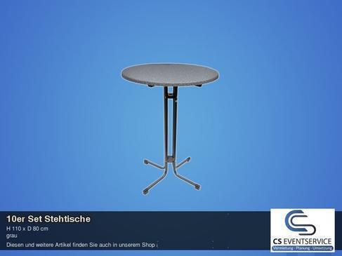 Stehtisch grau 80cm