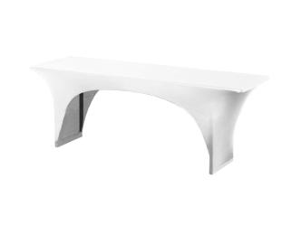 Stretchhusse für Festzelttisch weiß 70 cm