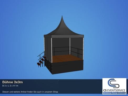 Bühne 3x3m Bühnenpodest