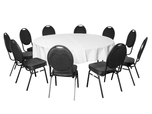 Dinnerset 10P. rund Tisch rund Bankettstuhl Banketttisch