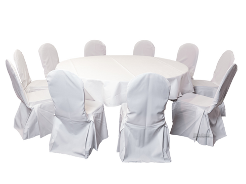 Dinnertableset 12 Tisch Stuhl Husse Banketttisch Bankettstuhl Hochzeitstisch