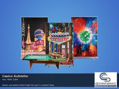 Casino Aufsteller Poker Blackjack Deko LAS VEGAS
