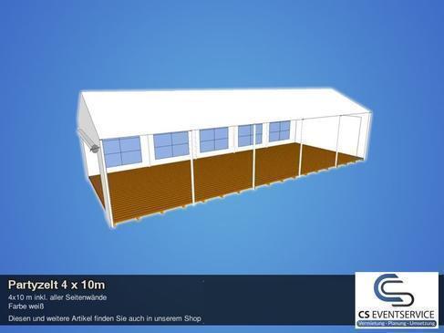 Partyzelt 4 x 10 m Zelt Pavillon Pavillion Festzelt