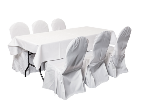 Dinnerset 6P. gerade / Husse Tisch Stuhl