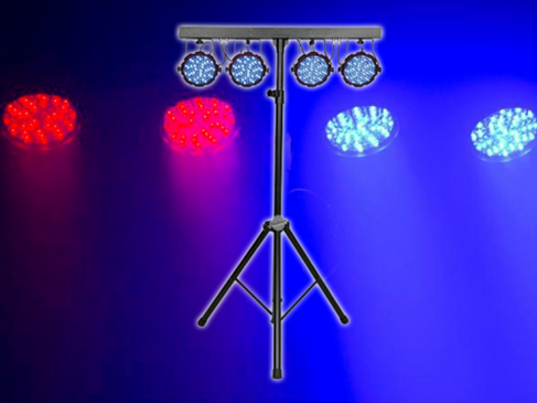 Led 4er Bar 1Watt Partybeleuchtung Discolicht