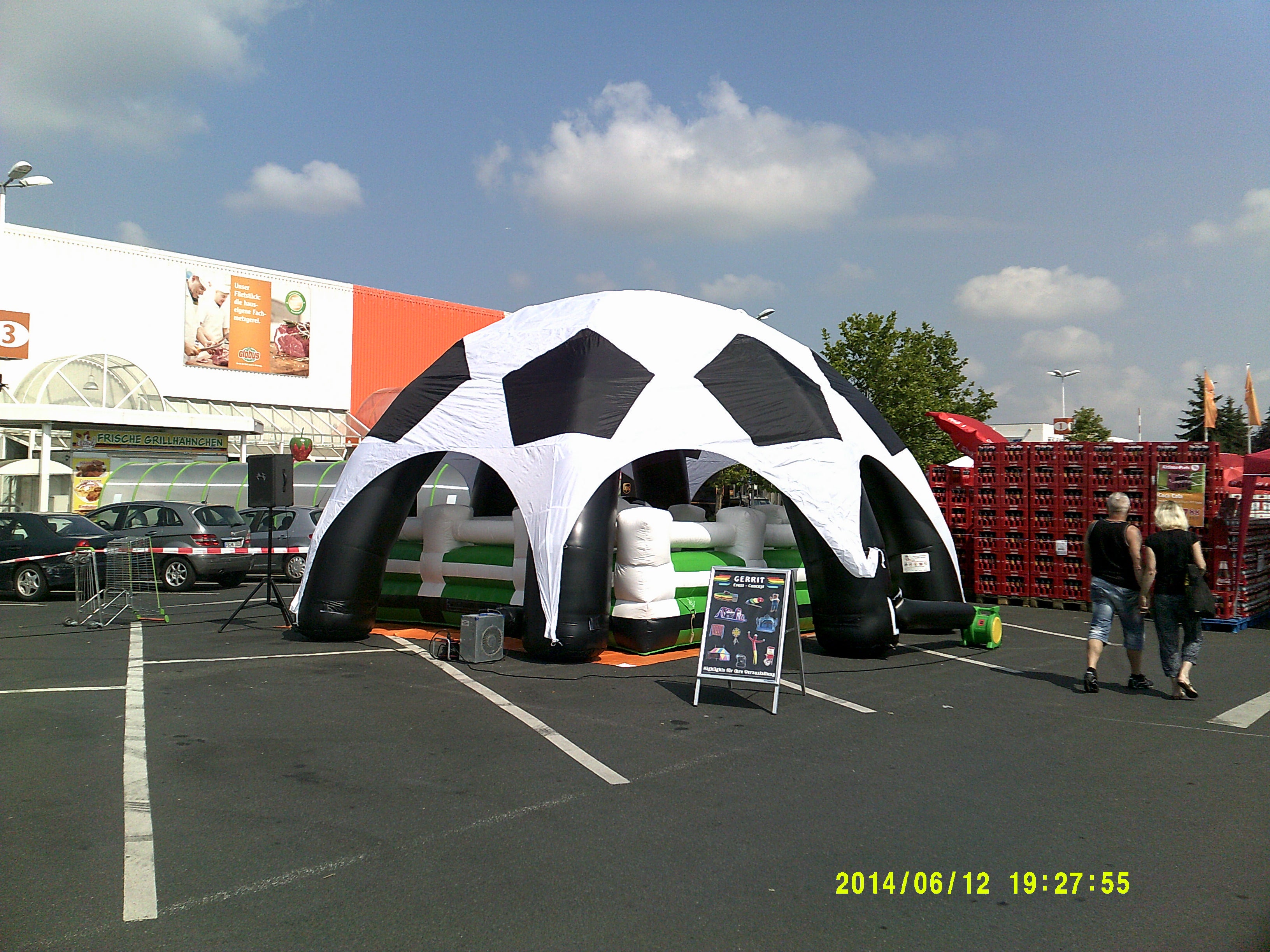 Eventdome Fußball / Aufblasbares Zelt / Airdome