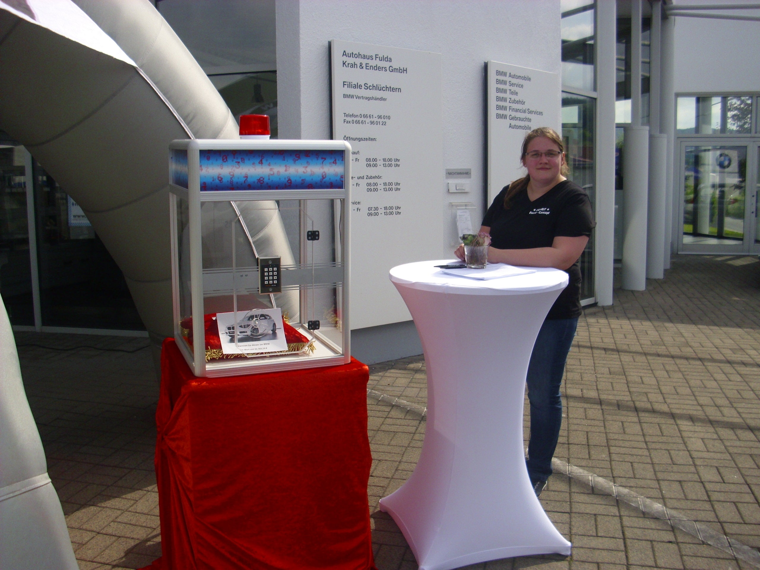 Gläserner Tresor / Safe / Glückstresor