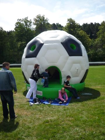 Hüpfburg Fußball