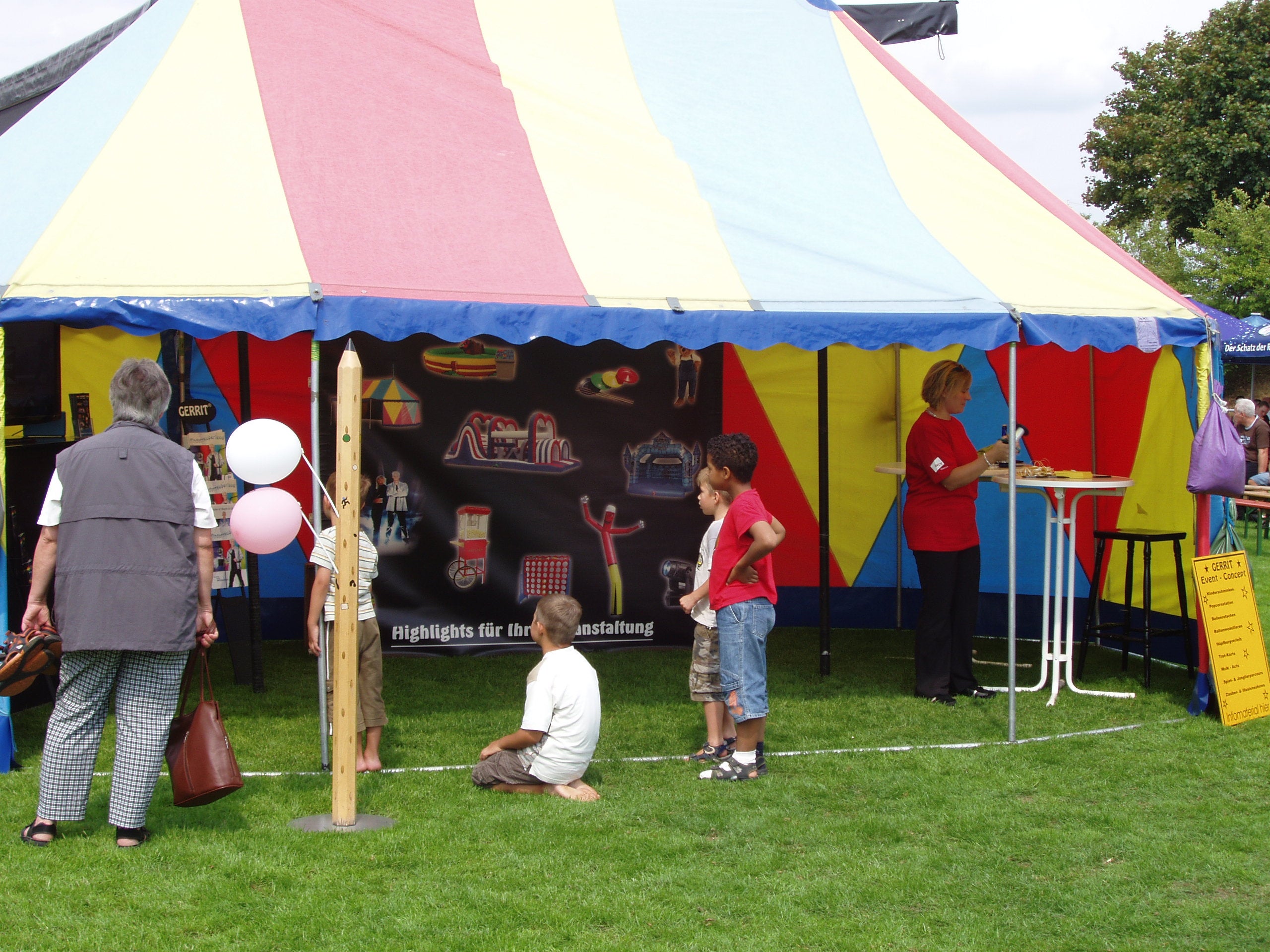 Zelt Circus Zweimaster 7m x 4m / Zirkuszelt / Zelt Zirkus
