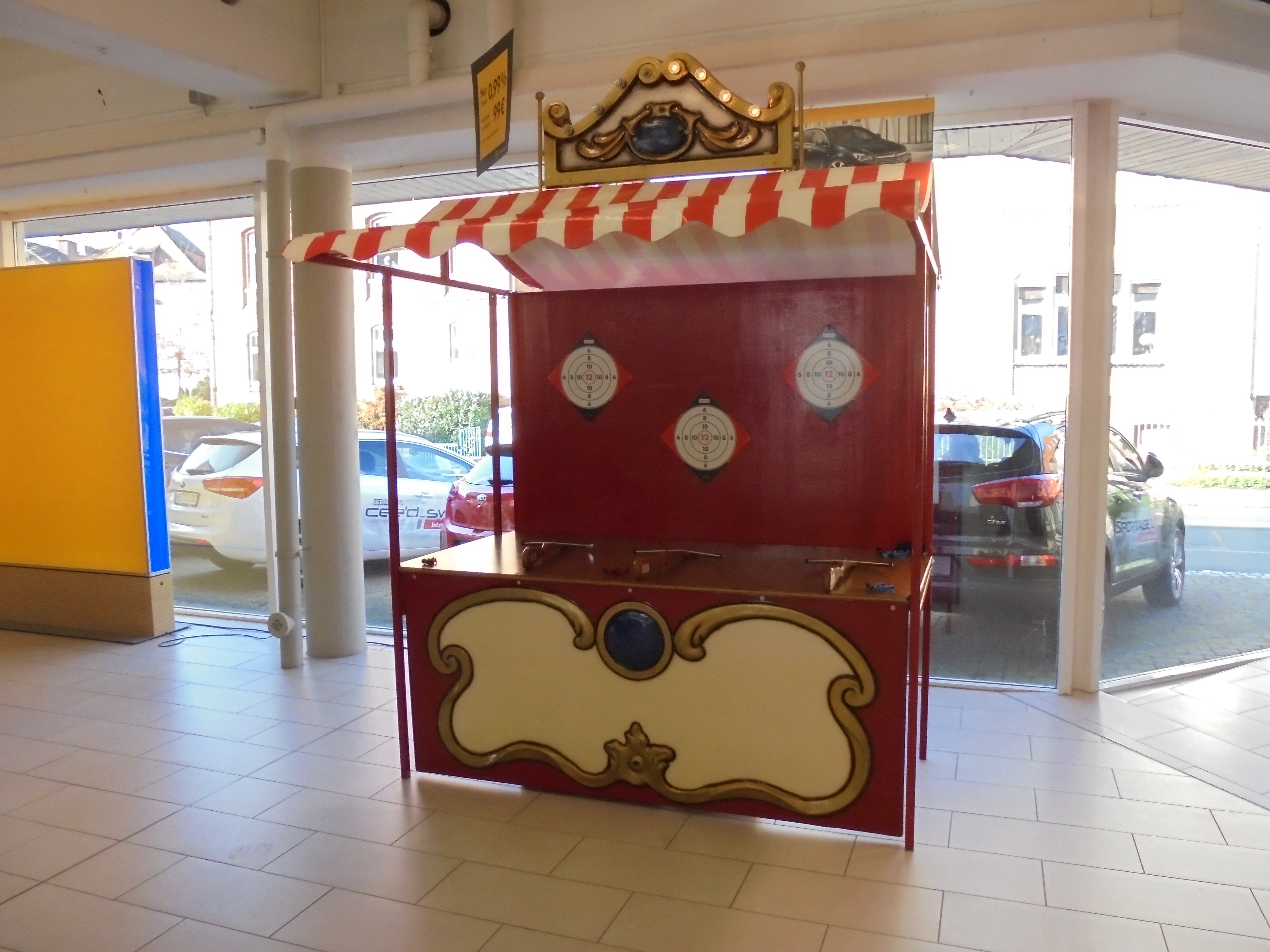 Marktstand Nostalgie / Verkaufsstand / Marktbude / Jahrmarktsstand