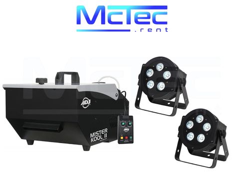 Lichtset H LED Lichtanlage Scheinwerfer Lichttechnik Licht Bodennebelmaschine