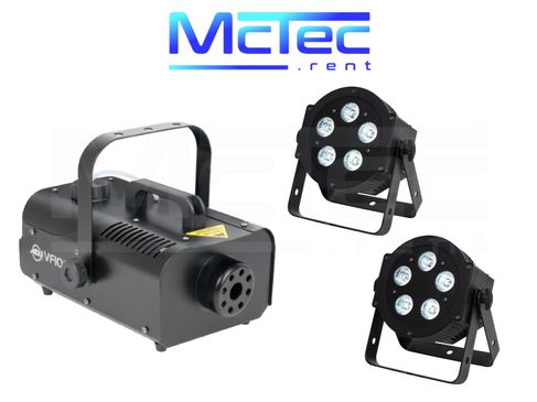 LED Lichtanlage Lichttechnik Licht Partybeleuchtung Scheinwerfer Nebelmaschine