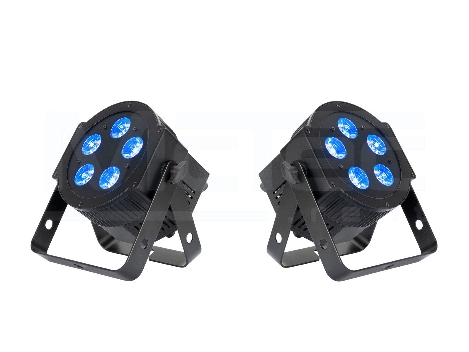 Scheinwerferset III – 2x LED Scheinwerfer mieten (HEX LED – RGBWA+UV) LED Lichtanlage Lichttechnik Licht Partybeleuchtung Scheinwerfer – 2