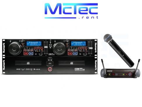 DJ Set Erweiterung II Doppel-CD-Player mit USB + Funkmikrofon – 3