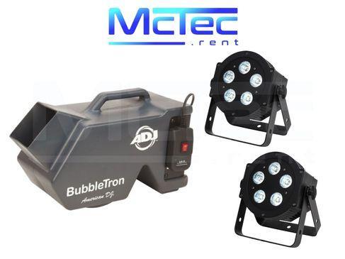 LED Lichtanlage Lichttechnik Licht Partybeleuchtung Scheinwerfer Seifenblasenmaschine