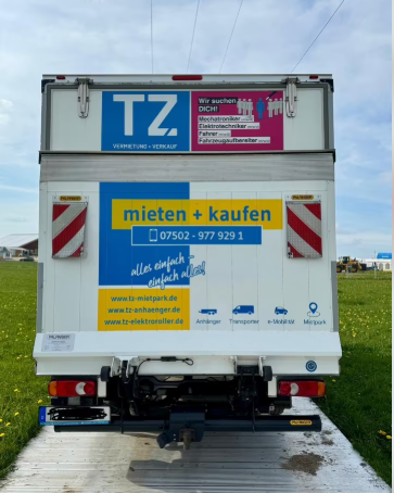 Transporter mieten/3,5 T Transporter mit Ladeboardwand zu vermieten/Fahrzeug zu vermieten – 2