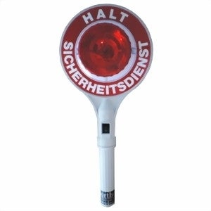 Winkerkelle / Anhaltestab / Verkehrskelle / LED-Kelle