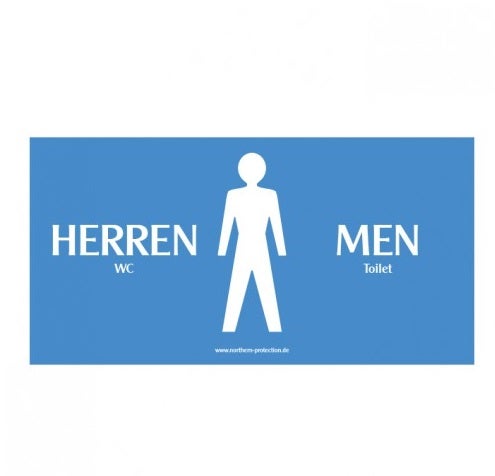 Sichtschutzplane "WC - Herren"
