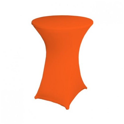Stehtischhusse Stretchhusse Stehtischdecke orange