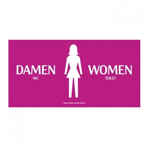 Sichtschutzplane "WC - Damen"