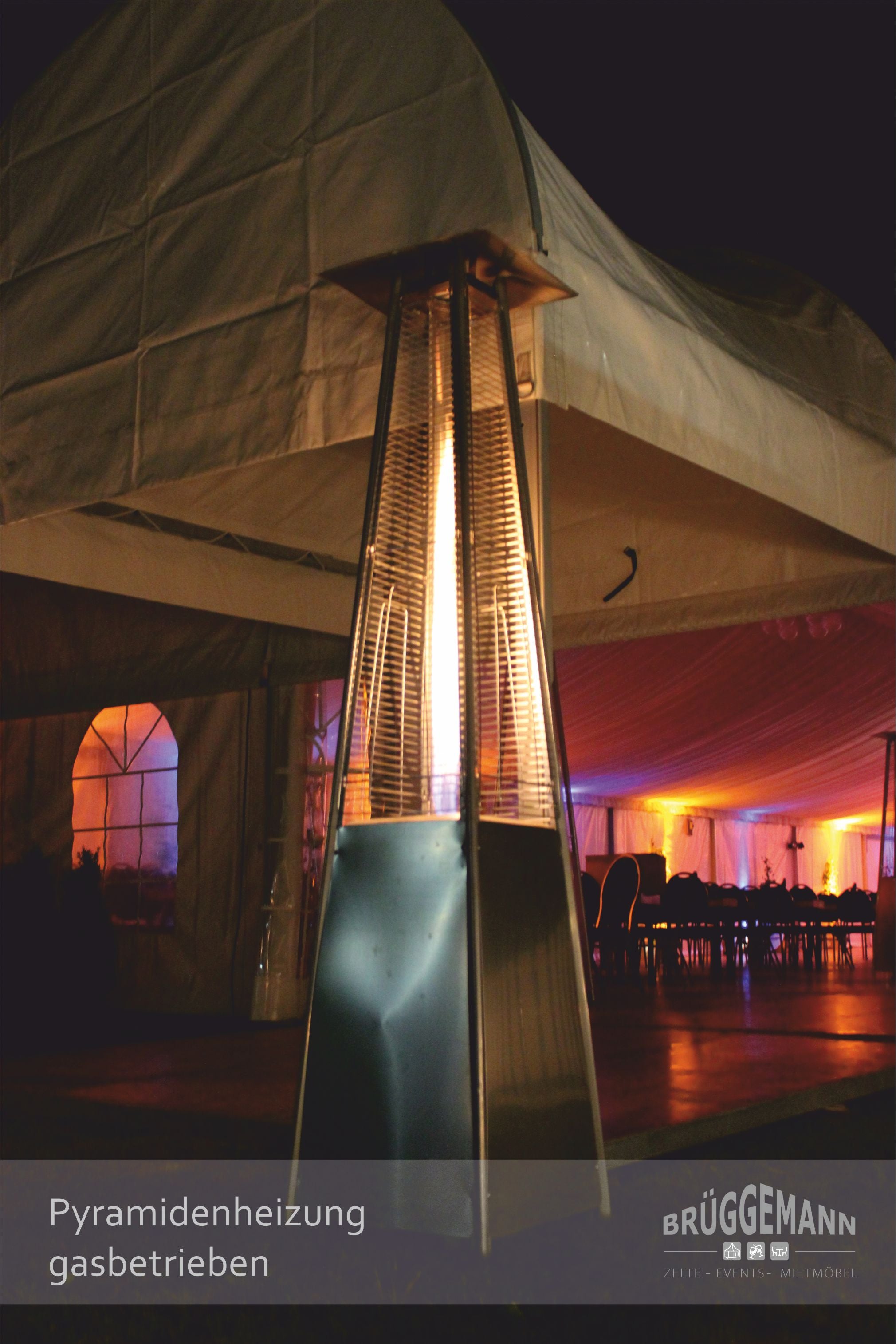 Heizstrahler /Pyramide