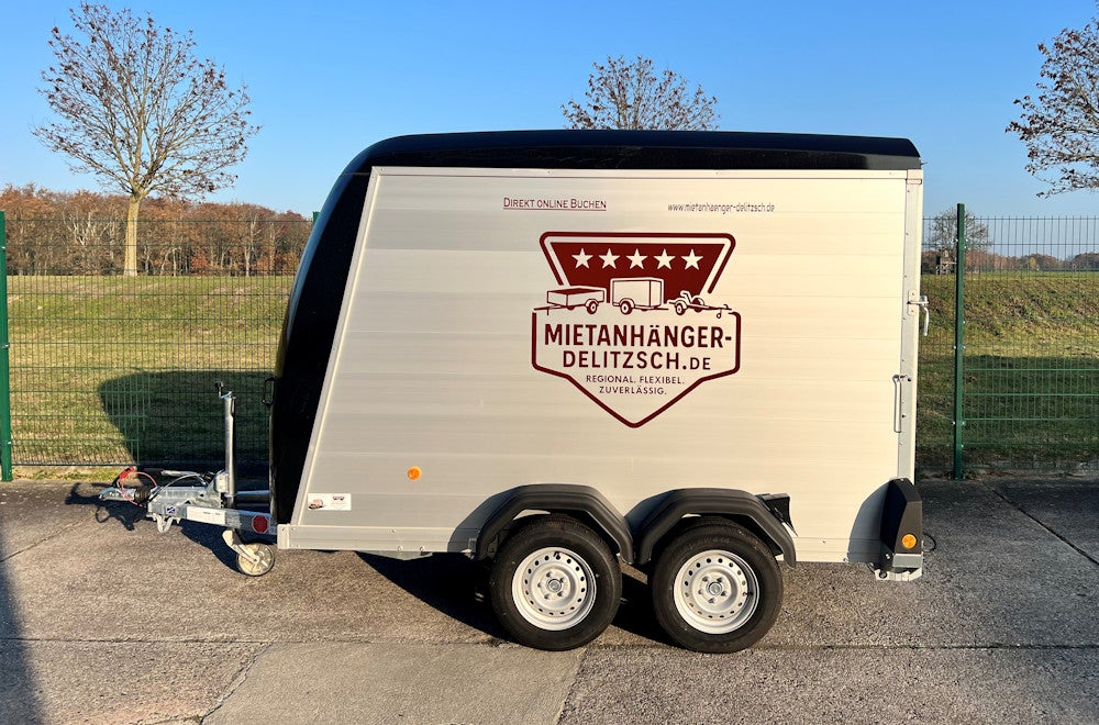 PKW Anhänger - Koffer Doppelachse Rampe 2,7 to