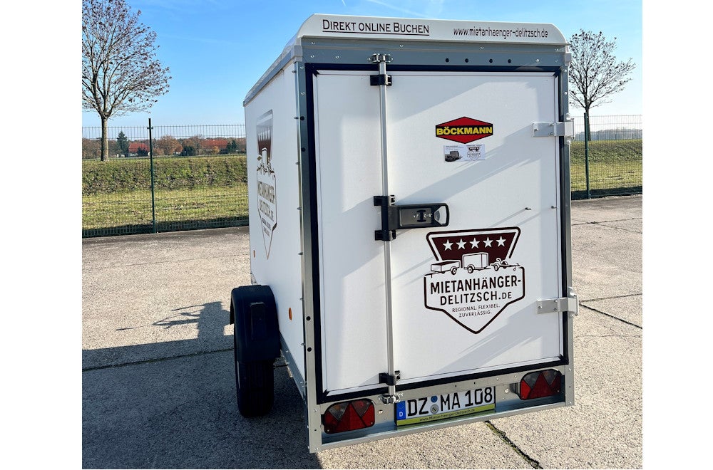 PKW Anhänger - Koffer Einachse mit Tür 1,35 to – 2