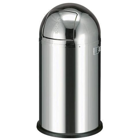 Mülleimer Pushboy Edelstahl 50L