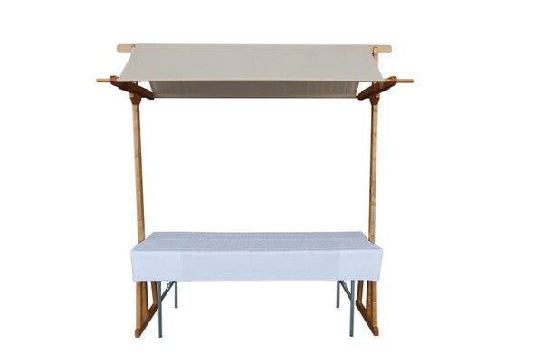 Marktstand -Creme- m. Tisch