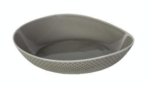 Designteller Optik Beton "tief"