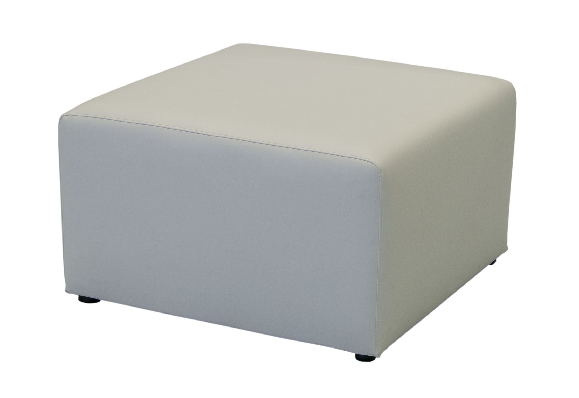 Lounge Hocker, weiß