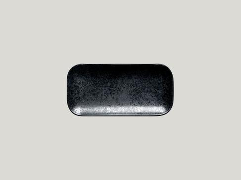 Karbon Teller flach schwarz 22x11cm