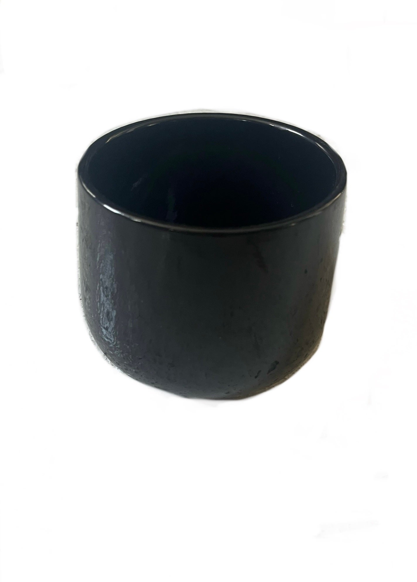Blumentopf Keramik schwarz