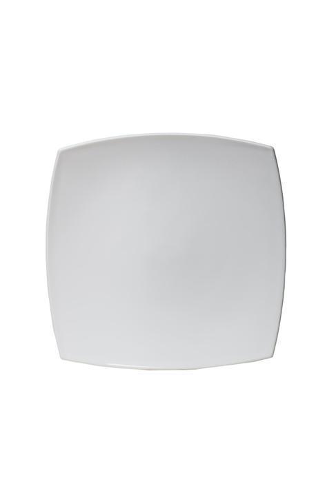 Glasteller ECI quadrat weiß 26,5cm