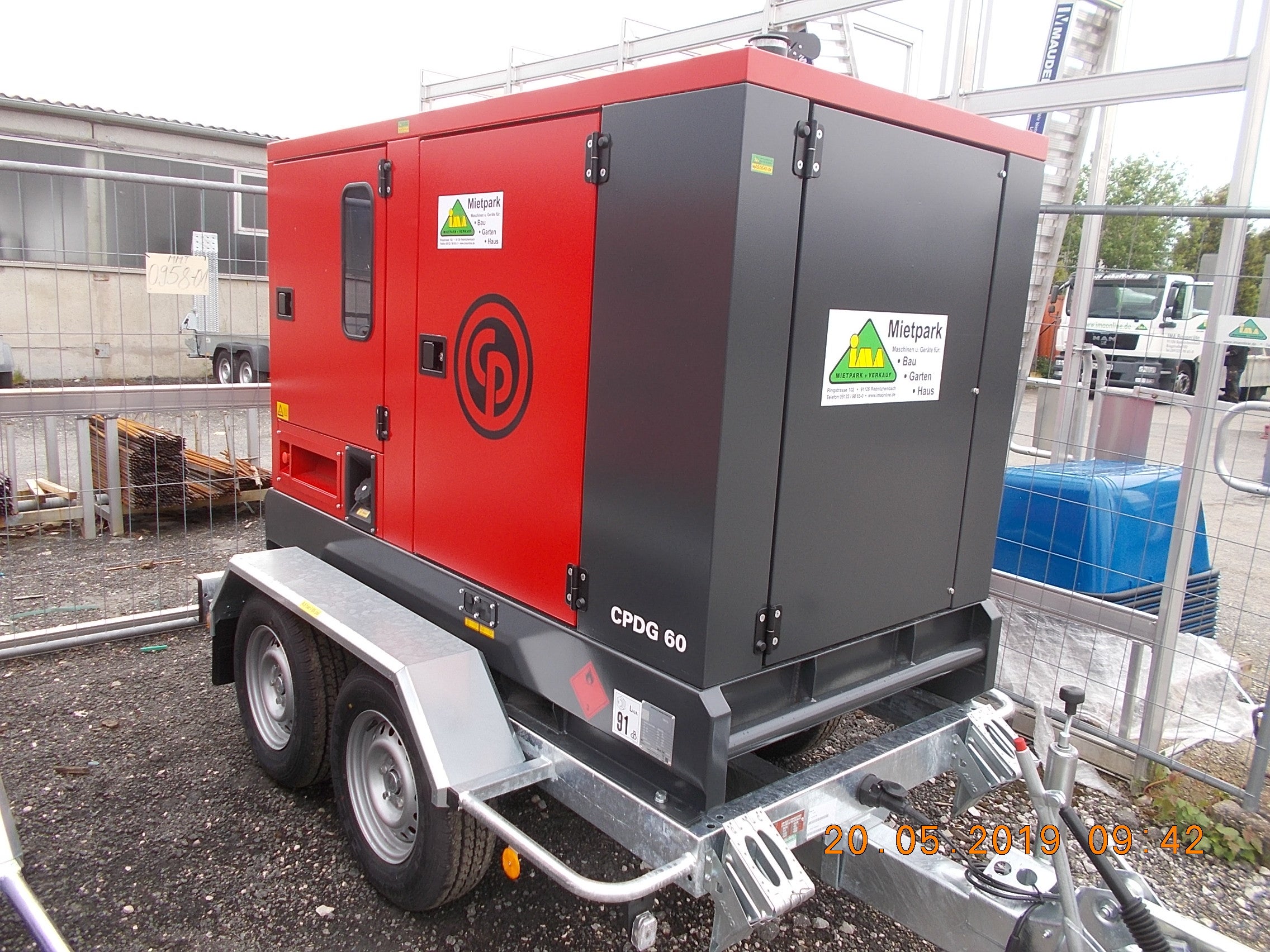 Generator 61 kVA, Stromerzeuger, Aggregat