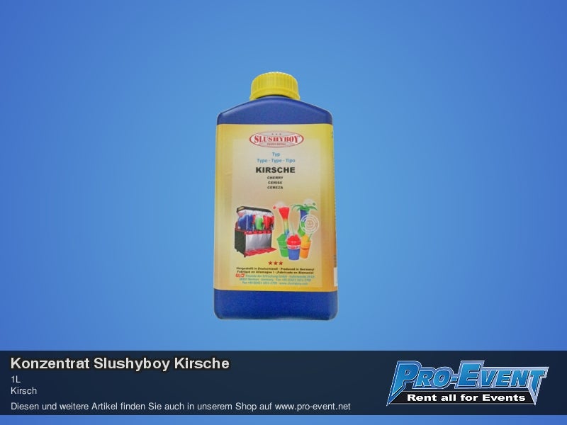 Slush-Konzentrat Kirsche 1 L mieten/kaufen – Ready Mix für ca. 25 Becher – 2